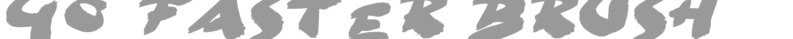 Go Faster Brush font preview